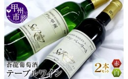 【ふるさと納税】蒼龍葡萄酒テーブルワイン赤白2本セット(MG)B12-660