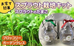 【ふるさと納税】スプラウトのたまご（土耕栽培キット） 家庭菜園 種 室内 野菜 栽培 ブロッコリースプラウト ガーデンクレス F4H-0001