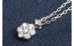 【ふるさと納税】プラチナ ダイヤモンド ペンダント セブンスター 0.24ct