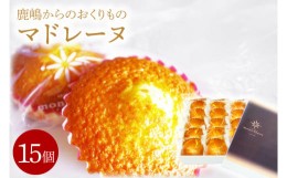 【ふるさと納税】鹿嶋からのおくりものマドレーヌ　スイーツ　デザート　焼き菓子　送料無料（KD-15）