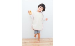 【ふるさと納税】ワンサイズで乳児から幼児まで使える！綿毛布スリーパー (泉大津毛布) アイボリー×ピンク [1753]