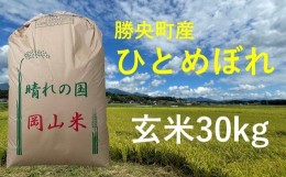 【ふるさと納税】令和6年産　食味コンテスト受賞者の作るお米シリーズ「ひとめぼれ玄米30kg」_【10月下旬から3月発送】_S101