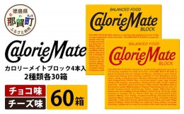 【ふるさと納税】【大塚製薬】カロリーメイトブロック4本入り チーズ味30箱＋チョコレート味30箱［徳島 那賀 カロリーメイト チーズ チョ