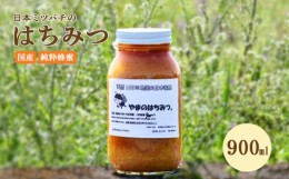 【ふるさと納税】日本蜜蜂の蜂蜜 900ml ハチミツ 日本ミツバチ 百花蜜 天然100％