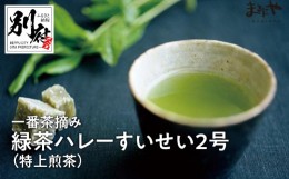 【ふるさと納税】一番茶摘み緑茶 ハレーすいせい２号（特上煎茶）