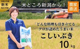 【ふるさと納税】プロが認めたうまい米『こしいぶき』10？ 新潟県糸魚川産 農家直送 おいしいお米をお届けします 令和5年産 【お米 こめ 