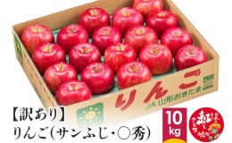 【ふるさと納税】【訳あり】りんご(サンふじ・〇秀) 10kg 山形県産 フルーツ 果物 林檎 リンゴ りんご サンふじ 家庭用 規格外 【2024年1