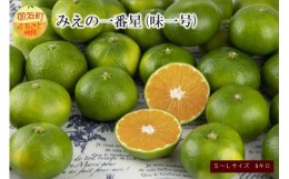 【ふるさと納税】JAみえの一番星（味一号）5キロ 果物 フルーツ みかん 味一号 みえの一番星 超極早生 三重県 御浜町 5kg 