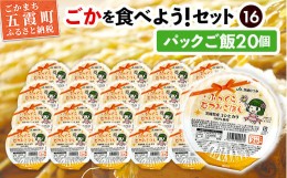 【ふるさと納税】ごかを食べよう！セット16（パックごはん　20個セット） ／ コシヒカリ レトルトご飯 茨城県 特産品