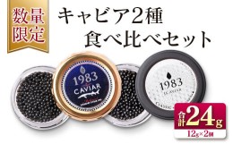 【ふるさと納税】数量限定 キャビア 2種 食べ比べ セット 合計24g 12g×2個 魚 魚介 国産 食品 加工品 人気 ギフト 送料無料_GD2-22