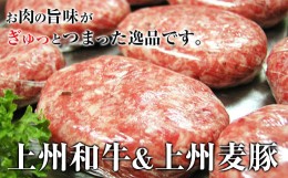 【ふるさと納税】手作り王様のハンバーグ（150g×6個）手ごね ハンバーグ 銘柄豚 ブランド豚 豚 肉 上州麦豚 上州和牛 牛肉 豚肉 セット 