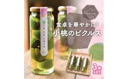 【ふるさと納税】前菜やワインのお供に!食卓が華やぐ♪桃のピクルス「小桃も桃も桃のうち」3本ギフト【1038299】