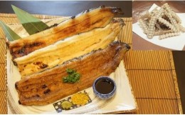 【ふるさと納税】うなぎ割烹 一愼　手焼きうなぎ　ビック三種と骨せんべいセット