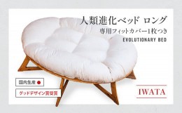 【ふるさと納税】IWATA　人類進化ベッド　ロング　(専用フィットカバー1枚つき）　AA042