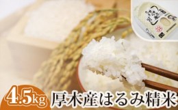 【ふるさと納税】No.301 厚木産はるみ精米　4.5kg ／ お米 ブランド米 特A 神奈川県