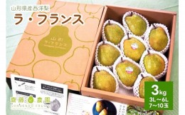 【ふるさと納税】西洋梨（ラ・フランス）３ｋｇ　特秀品　化粧箱詰め　0037-2405