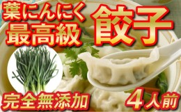 【ふるさと納税】有機 葉 ニンニク と 四万十 豚 で作った 最高級 餃子 （ 4パック 4人前 ）ぎょうざ ギョウザ にんにく 高知 野菜 EA027