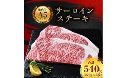 【ふるさと納税】＜ A5 仙台牛 ＞ サーロインステーキ 540g(270g×2枚)_ お肉 肉 牛肉 サーロイン ステーキ ステーキ肉 ギフト プレゼン