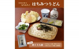 【ふるさと納税】はちみつうどん500g×5袋 約15人前(半生うどん)【1125042】