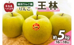 【ふるさと納税】りんご 王林 約5kg(16〜18玉) 青森産 つがる市【2024年11月下旬より順次発送】｜青森県産 津軽 つがる リンゴ 果物 王林