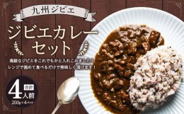 【ふるさと納税】九州 ジビエ カレー セット 4食分（200g×2パック×2箱）計800g 熊本県宇城市産 猪肉 イノシシ肉