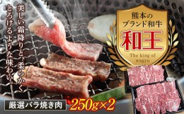 【ふるさと納税】FKK19-530 熊本和王 厳選バラ焼き肉 500g