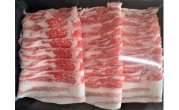 【ふるさと納税】J161　熊野ポークバラスライス（しゃぶしゃぶ用）　和歌山県　豚肉　５００ｇ×２パック　１０００ｇ