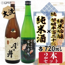 【ふるさと納税】純米酒 720ml 純米吟醸 続撃破率百二十％ 720ml 2本 セット ガルパン コラボ 月の井 大洗 地酒 茨城 ガールズ ＆ パンツ