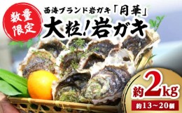 【ふるさと納税】牡蠣 岩ガキ 約 2kg （約13個〜20個） 牡蠣 カキ かき 生牡蠣 岩牡蠣 ナイフ付き 殻付き牡蠣 かき カキ ＜ハマフジ水産