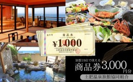 【ふるさと納税】静岡 伊豆 土肥温泉 旅館協同組合 商品券（3,000円分）【宿泊券 宿泊 温泉 温泉宿 旅行 旅行クーポン お食事券 協同組合