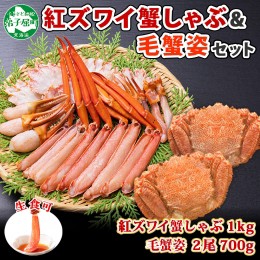 【ふるさと納税】2462. 紅ズワイ 蟹しゃぶ ビードロ 1kg 毛蟹 2尾 計700g前後 専用ハサミ・ガイド付き 紅ずわい 毛ガニ 蟹 カニ しゃぶし