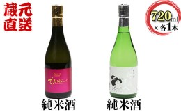 【ふるさと納税】ちえびじん純米酒+智恵美人純米酒 飲み比べセット【中野酒造】 人気 ギフト 贈答 ＜110-017_5＞