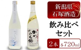 【ふるさと納税】姫の井の熟成日本酒 飲み比べセット 720ml×2本 雪眠洞貯蔵かめぐち酒・取って置きのかめぐち酒 石塚酒造[ZB298]