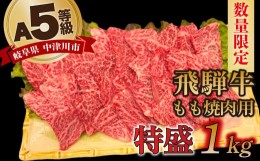 【ふるさと納税】【数量限定！チルド（冷蔵）発送！】「飛騨牛」A5等級もも 1kg 鉄板焼き 網焼き 焼肉 バーベキュー BBQ