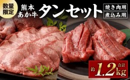 【ふるさと納税】牛タン 焼き肉用 約1.2kg （焼き肉用約800g、煮込み用約400g） 煮込み用 焼き肉用 タン タン下 タンゲタ タン先 根元 あ