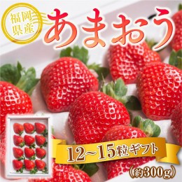 【ふるさと納税】福岡産あまおう12-15粒ギフト 先行予約※2023年11月下旬〜2024年4月上旬にかけて順次発送予定　AX015