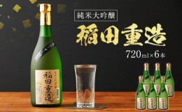 【ふるさと納税】純米大吟醸 稲田重造 720ml×6本セット アルコール度数15度以上16度未満 お酒 日本酒 大吟醸 翁酒造 送料無料