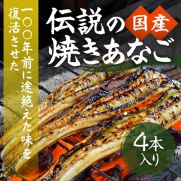 【ふるさと納税】G-104 【紀州備長炭による手焼き】100年前に途絶えた味を復活させた伝説の「国産・焼き穴子(4本入り)」