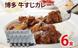 【ふるさと納税】牛すじカレー 200g×6パック 中辛味 コラーゲンたっぷり 国産 牛スジ カレー レトルト 中辛 送料無料