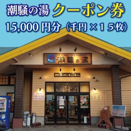 【ふるさと納税】天然温泉 潮騒の湯 クーポン券 15000円分（1000円×15枚） 露店風呂 サウナ おんせん 大洗サンビーチ 海鮮 魚介 食事 宿