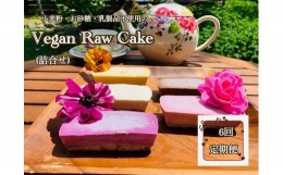 【ふるさと納税】EG057　ヴィーガンRawケーキ詰合せ☆お砂糖・乳製品・小麦粉不使用で美味しくてキレイになるケーキ【定期便6回】