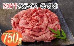 【ふるさと納税】宮崎牛スライス（うで肉）約750g