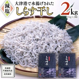 【ふるさと納税】大津港水揚げ しらす干し 2kg ( 1kg × 2箱 ) （茨城県共通返礼品：北茨城市）しらす しらす丼 国内 北茨城市 水揚げ 新