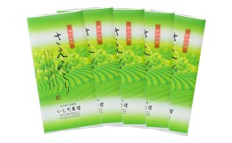 【ふるさと納税】優良品種茶「さえみどり」100g入　5袋