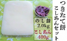 【ふるさと納税】つきたて「のし餅」と自家製あんこセット（大）こしあん　[0010-0172]