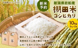 【ふるさと納税】【新米受付・令和6年産米】NB4035 新潟県岩船産　棚田米コシヒカリ5kg×2