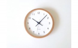 【ふるさと納税】【B-55】KATOMOKU　moku clock 13 オーク 電波時計 連続秒針