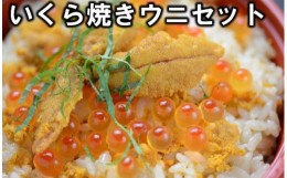 【ふるさと納税】三陸のいくらと焼きウニセット（いくら醤油漬け牛乳瓶160g アワビの貝に盛った焼ウニ 80g セット)  うに いくらセット