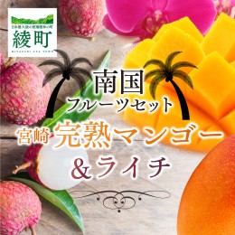 【ふるさと納税】完熟 マンゴー ライチ セット 宮崎 高級 果物 フルーツ ギフト 贈答 先行受付 送料無料（14-72）