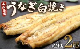 【ふるさと納税】うなぎ屋きた本 うなぎ白焼き120g 2尾セット(無頭) un-0010